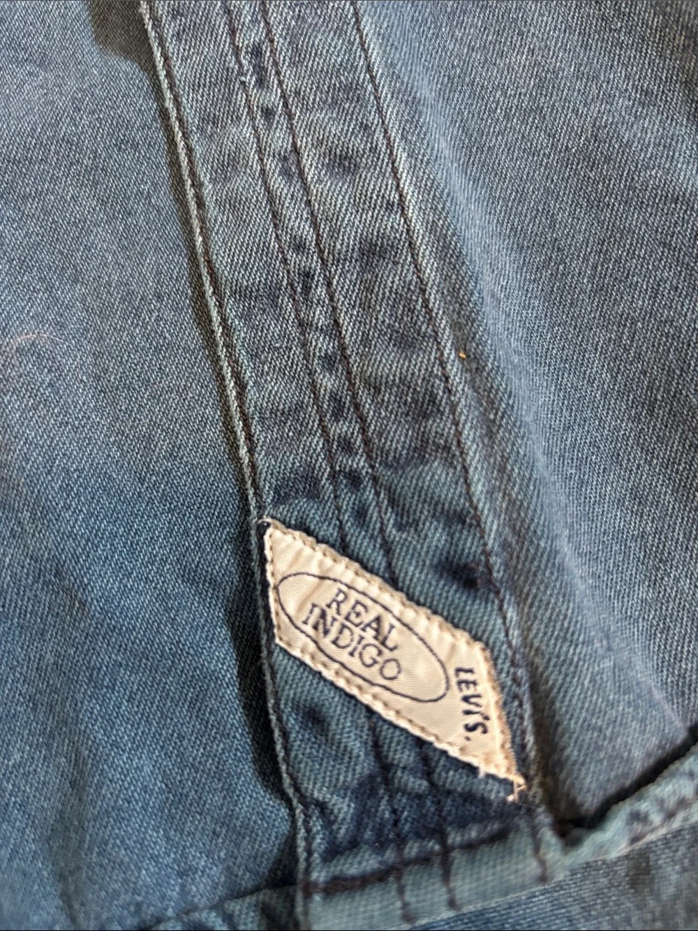 Levi's || Vintage Indigo Blue Denim Button Down Shirt Size L